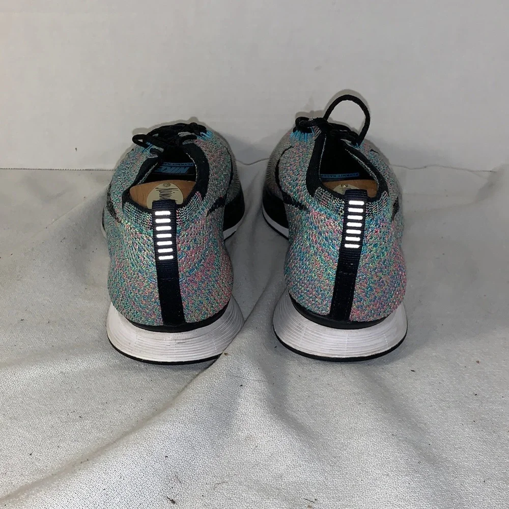 Nike Women’s Flyknit Racer ‘Multi-Color 2.0 Running Shoes with Black Swoosh